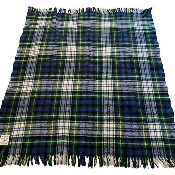 Vintage Faribo Pure Wool Made In USA Woolen Mill Blanket Throw